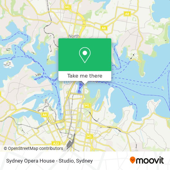 Sydney Opera House - Studio map