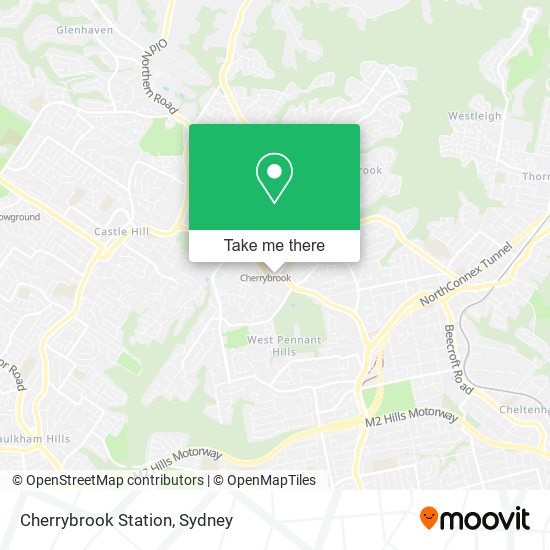 Cherrybrook Station map