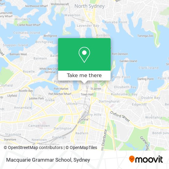 Macquarie Grammar School map