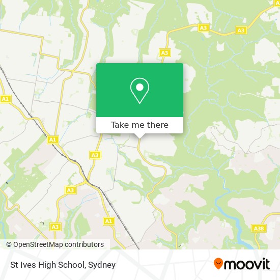 Mapa St Ives High School