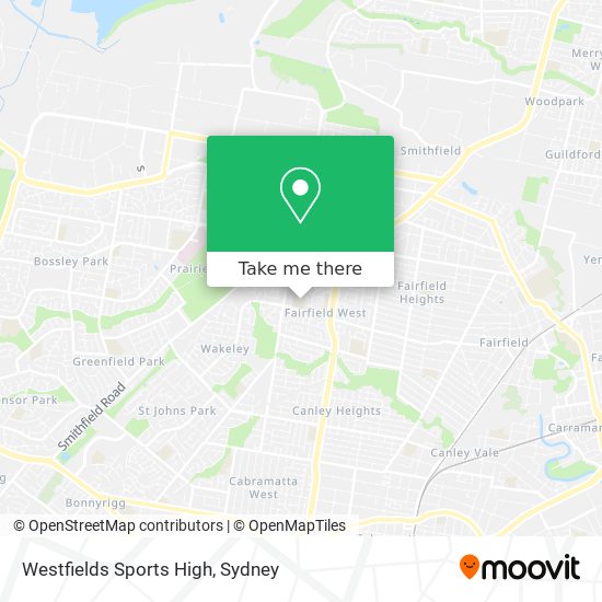 Westfields Sports High map