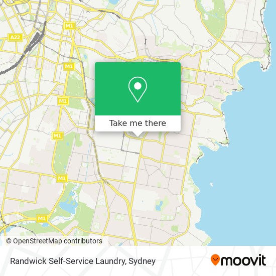 Mapa Randwick Self-Service Laundry