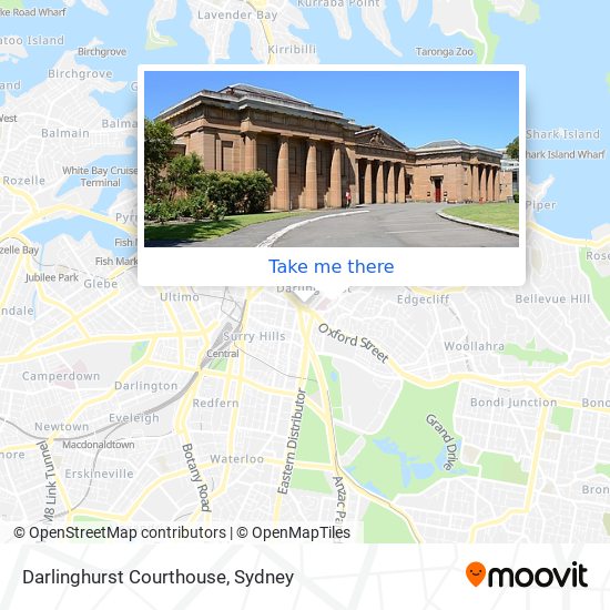 Mapa Darlinghurst Courthouse