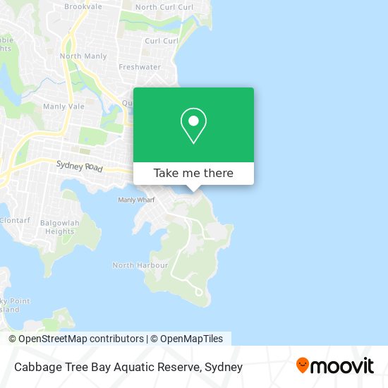 Cabbage Tree Bay Aquatic Reserve map