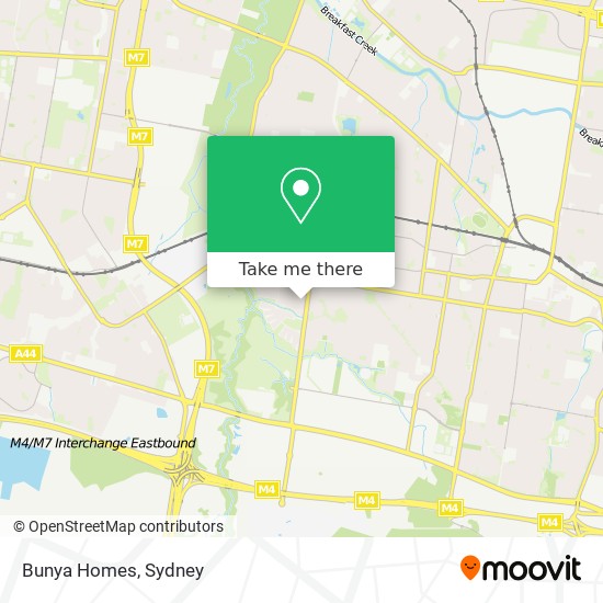 Mapa Bunya Homes