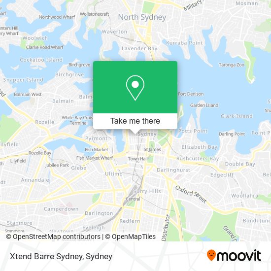 Xtend Barre Sydney map