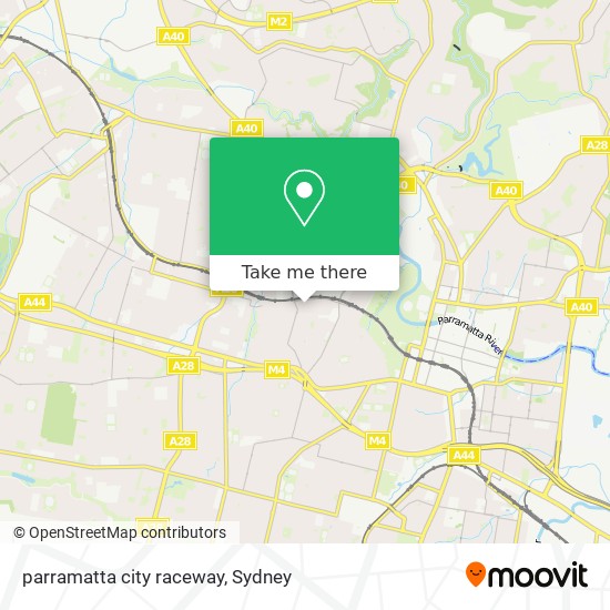 parramatta city raceway map