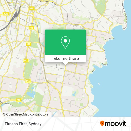 Mapa Fitness First