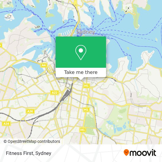 Mapa Fitness First