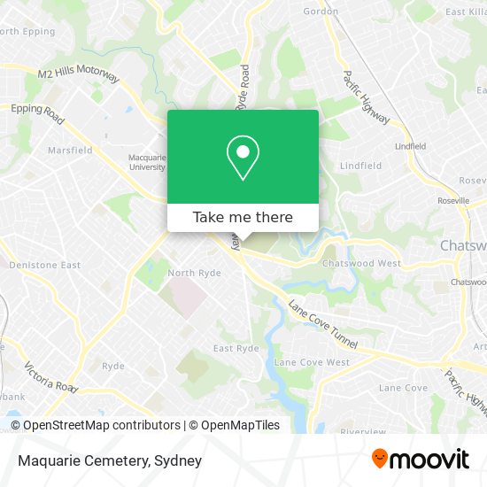 Maquarie Cemetery map