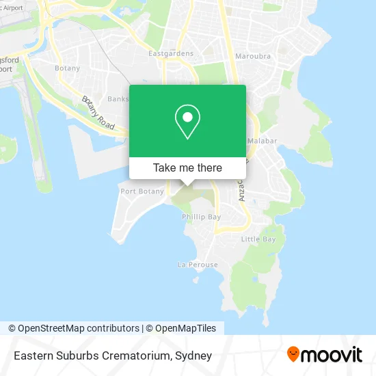 Mapa Eastern Suburbs Crematorium