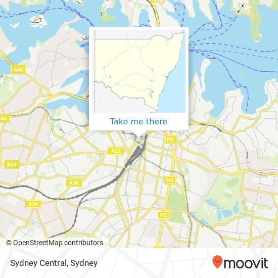 Sydney Central map