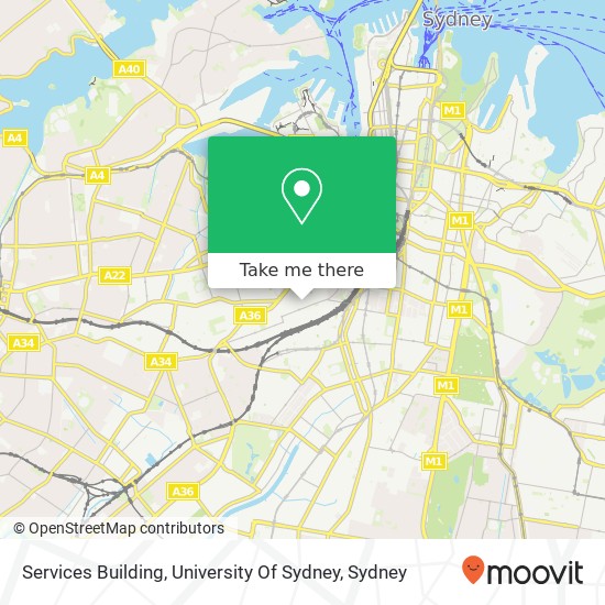 Services Building, University Of Sydney map