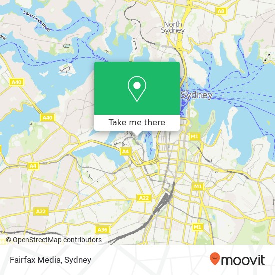 Fairfax Media map