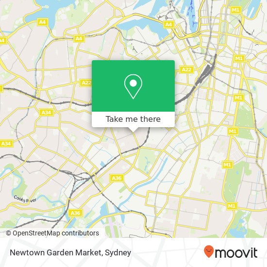 Newtown Garden Market map