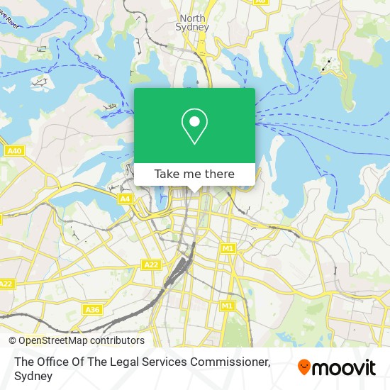 The Office Of The Legal Services Commissioner map