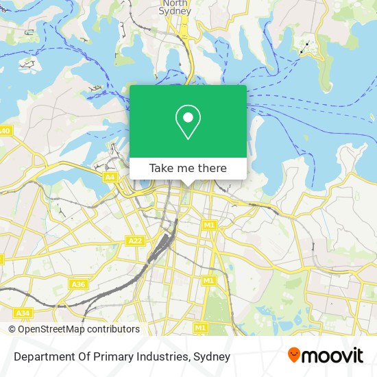 Department Of Primary Industries map
