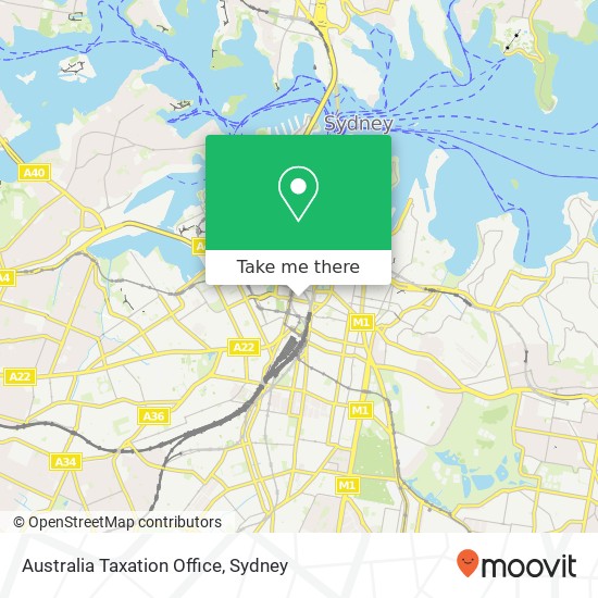 Australia Taxation Office map