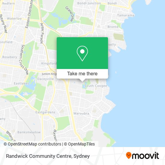 Randwick Community Centre map