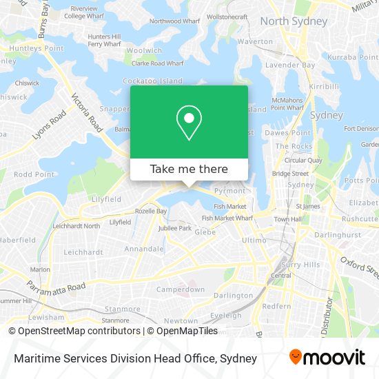Maritime Services Division Head Office map