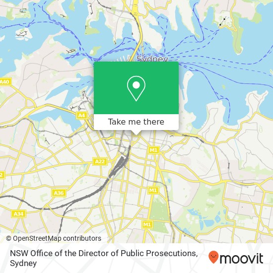 NSW Office of the Director of Public Prosecutions map