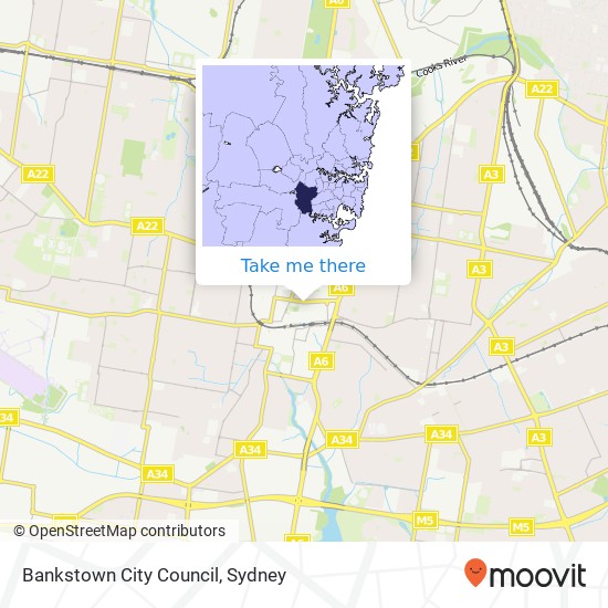 Bankstown City Council map