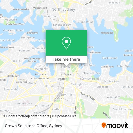 Crown Solicitor's Office map
