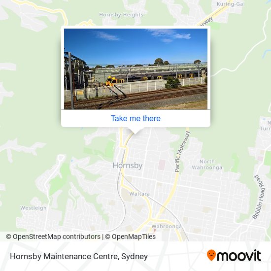 Mapa Hornsby Maintenance Centre