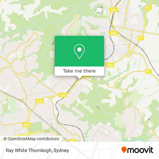 Mapa Ray White Thornleigh