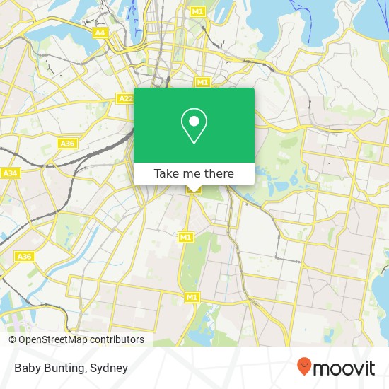 Mapa Baby Bunting