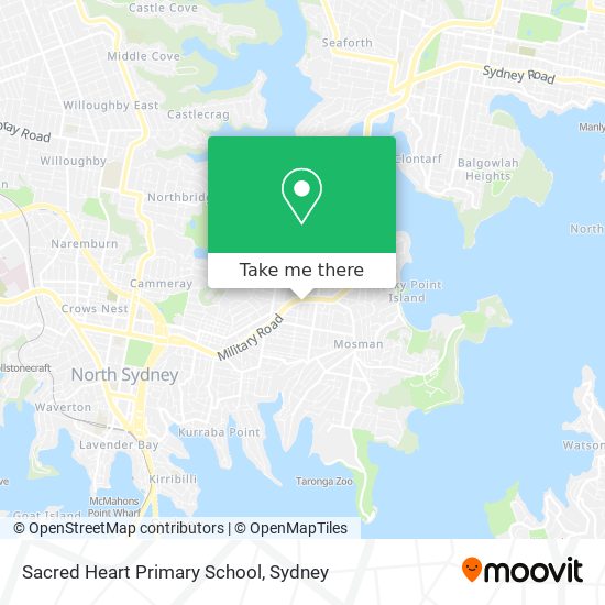 Mapa Sacred Heart Primary School