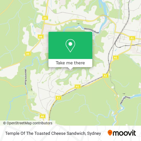 Mapa Temple Of The Toasted Cheese Sandwich