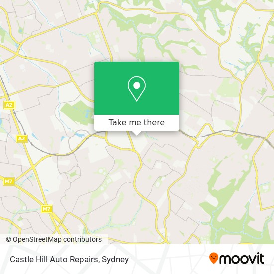 Castle Hill Auto Repairs map