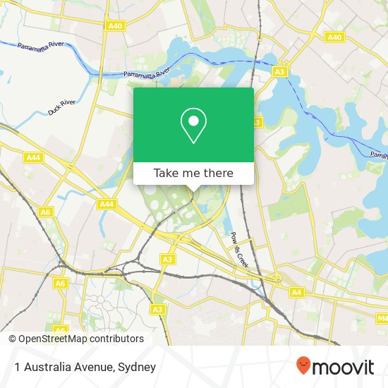 1 Australia Avenue map