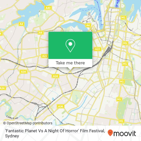 'Fantastic Planet Vs A Night Of Horror' Film Festival map