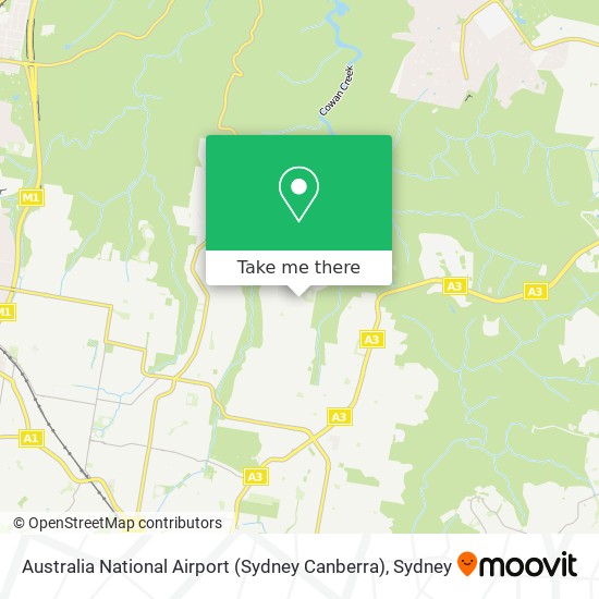 Australia National Airport (Sydney Canberra) map