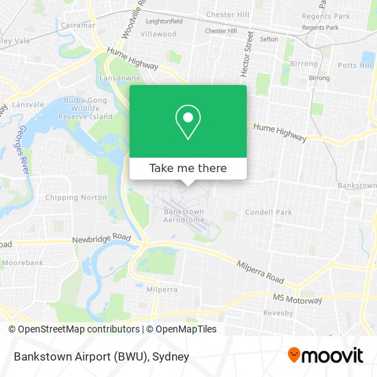 Mapa Bankstown Airport (BWU)