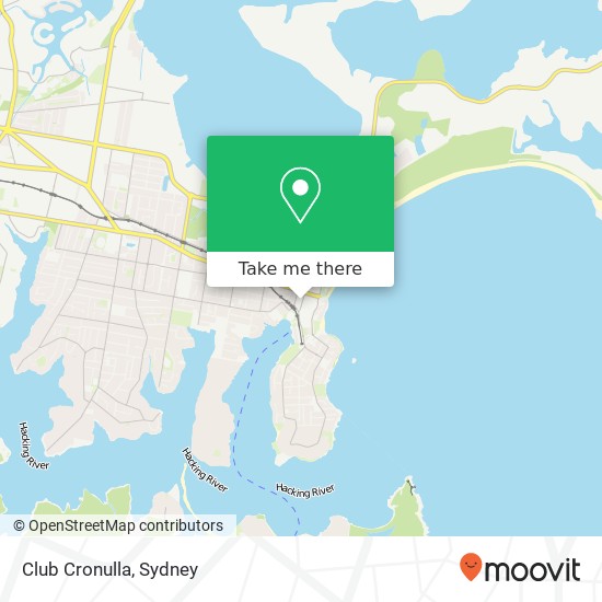 Club Cronulla map