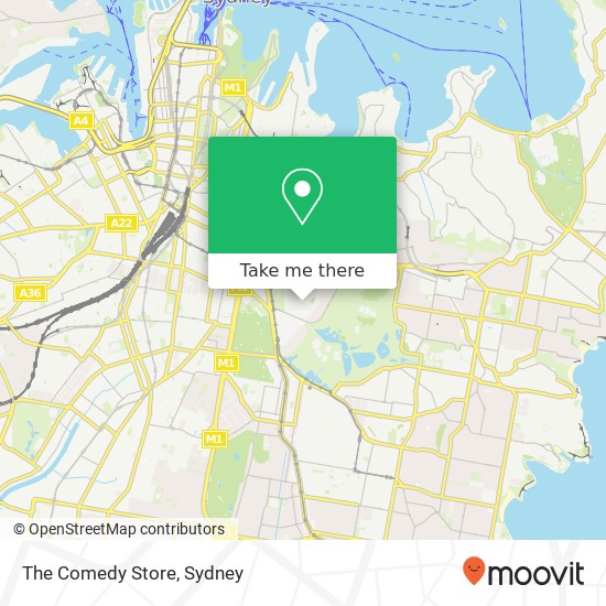 The Comedy Store map