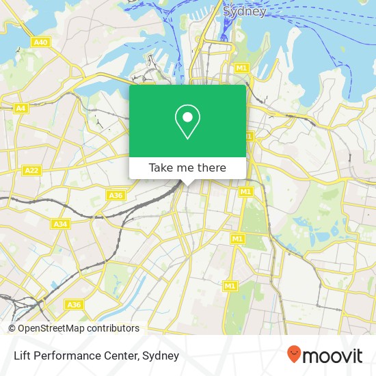 Lift Performance Center map