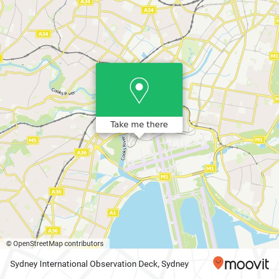 Sydney International Observation Deck map