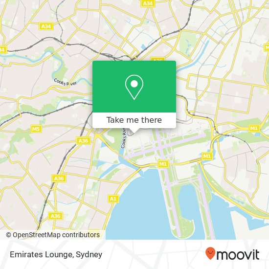 Emirates Lounge map