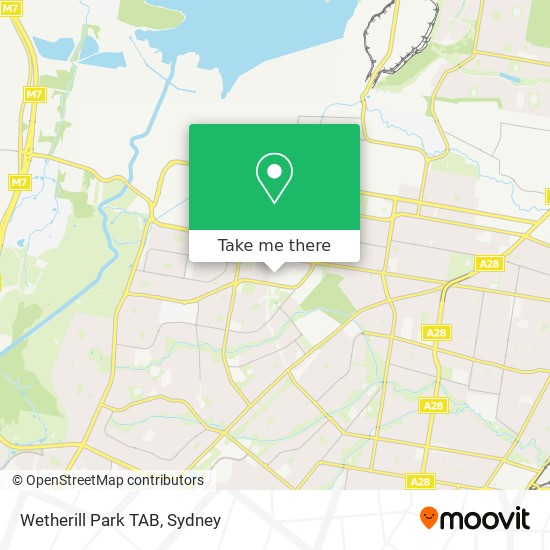 Wetherill Park TAB map