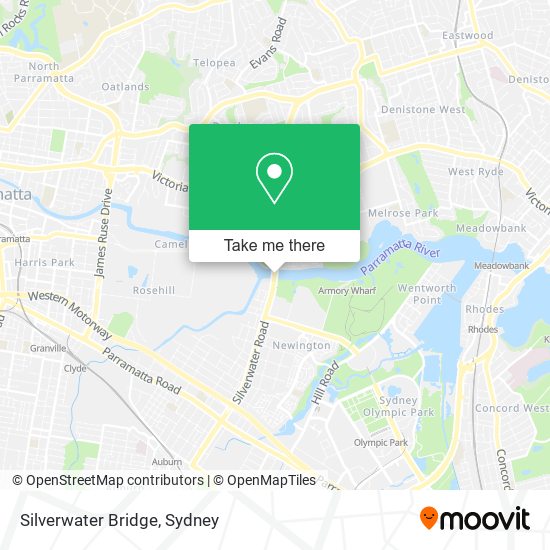 Mapa Silverwater Bridge