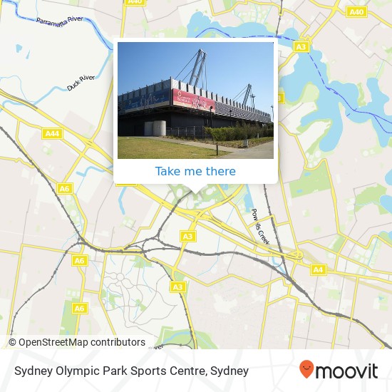 Sydney Olympic Park Sports Centre map