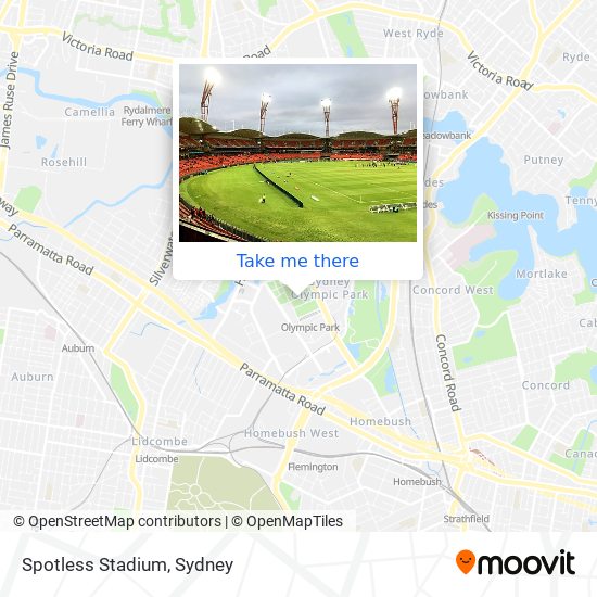 Mapa Spotless Stadium