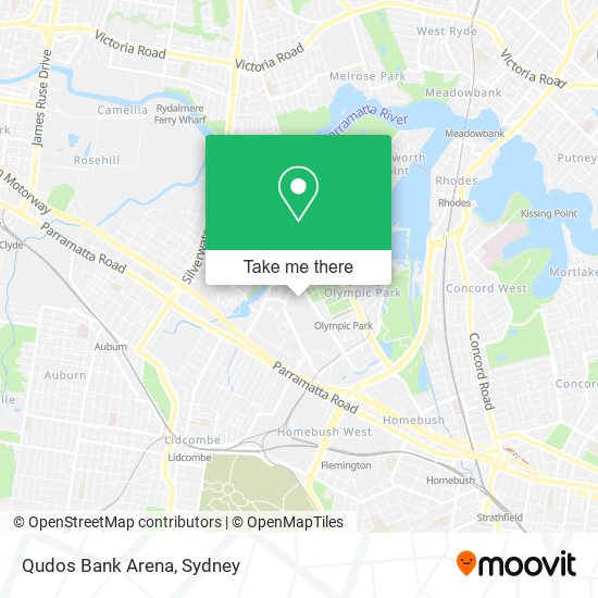 How to get to Qudos Bank Arena in Sydney Olympic Park by Bus or Train?