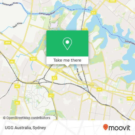 Mapa UGG Australia
