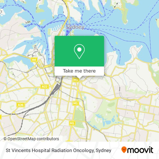 Mapa St Vincents Hospital  Radiation Oncology