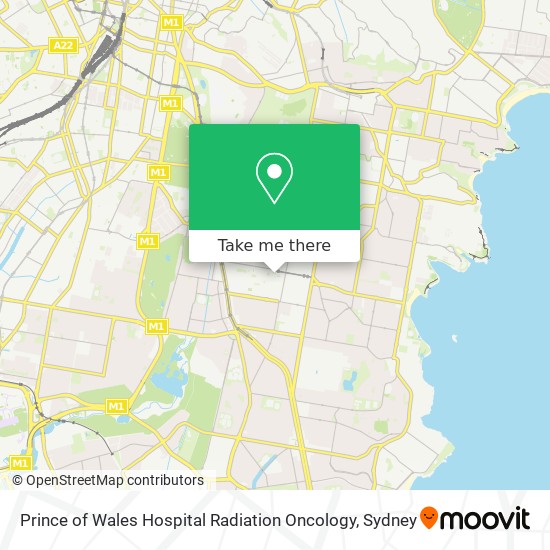 Prince of Wales Hospital Radiation Oncology map